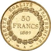 Reverse 50 Francs 1889 A