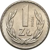 Reverse 1 Zloty 1957 Pattern
