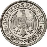 Obverse 50 Reichspfennig 1931 J