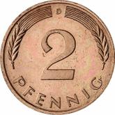 Obverse 2 Pfennig 1988 D