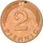 Obverse 2 Pfennig 1992 D