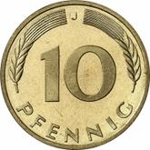 Obverse 10 Pfennig 1987 J