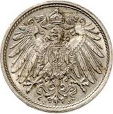 Reverse 10 Pfennig 1890 J