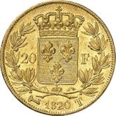 Reverse 20 Francs 1820 T