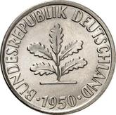 Reverse 10 Pfennig 1950 D