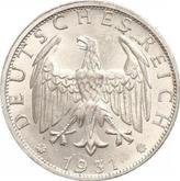 Obverse 2 Reichsmark 1931 E