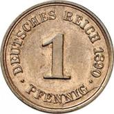 Obverse 1 Pfennig 1890 A
