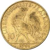 Reverse 10 Francs 1901