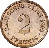 Obverse 2 Pfennig 1905 E