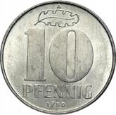 Obverse 10 Pfennig 1980 A