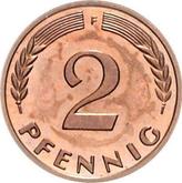 Obverse 2 Pfennig 1965 F