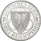 Obverse 3 Reichsmark 1930 F Rhineland Liberation