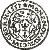 Reverse Ducat 1557 Danzig