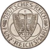 Obverse 5 Reichsmark 1930 E Rhineland Liberation
