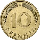 Obverse 10 Pfennig 1987 G