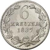 Reverse 6 Kreuzer 1837
