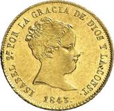 Obverse 80 Reales 1843 M CL