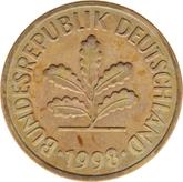 Reverse 5 Pfennig 1998 J
