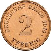 Obverse 2 Pfennig 1914 G