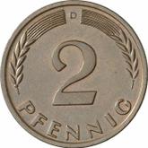 Obverse 2 Pfennig 1962 D