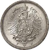 Reverse 20 Pfennig 1875 F