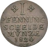 Reverse 1 Pfennig 1820 MC