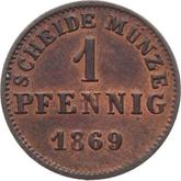 Reverse 1 Pfennig 1869