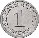 Obverse 1 Pfennig 1917 J