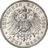 Reverse 5 Mark 1904 A Schaumburg-Lippe