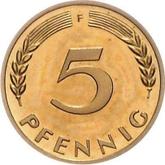 Obverse 5 Pfennig 1950 F
