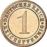 Obverse 1 Reichspfennig 1924 F