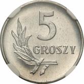Reverse 5 Groszy 1960