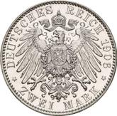 Reverse 2 Mark 1906 E Saxony