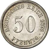 Obverse 50 Pfennig 1875 G