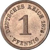 Obverse 1 Pfennig 1876 F