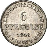Reverse 6 Pfennig 1848 B