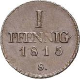 Reverse 1 Pfennig 1815 S