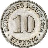 Obverse 10 Pfennig 1914 A