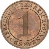 Obverse 1 Reichspfennig 1935 E
