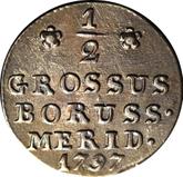 Reverse 1/2 Grosz 1797 B South Prussia