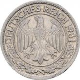 Obverse 50 Reichspfennig 1931 G