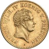 Obverse 1/2 Frederick D'or 1846 A