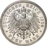 Reverse 5 Mark 1906 A Prussia