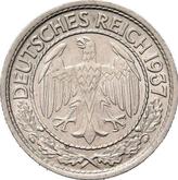Obverse 50 Reichspfennig 1937 J