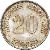 Obverse 20 Pfennig 1873 F