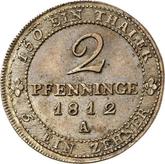 Reverse 2 Pfennig 1812 A Pattern