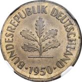 Reverse 10 Pfennig 1950 F
