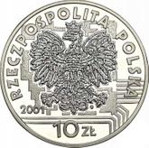 Obverse 10 Zlotych 2001 MW RK Year 2001