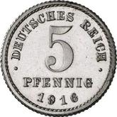 Obverse 5 Pfennig 1916 F