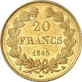 Reverse 20 Francs 1845 A